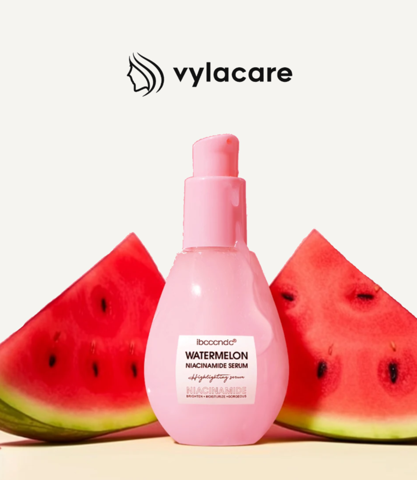 Watermelon Glow Niacinamide Dew Drops – Lightweight Facial Serum & Makeup Primer Brightener