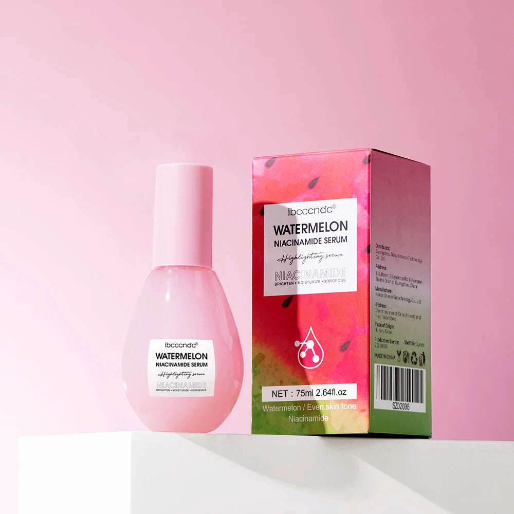 Watermelon Glow Niacinamide Dew Drops – Lightweight Facial Serum & Makeup Primer Brightener