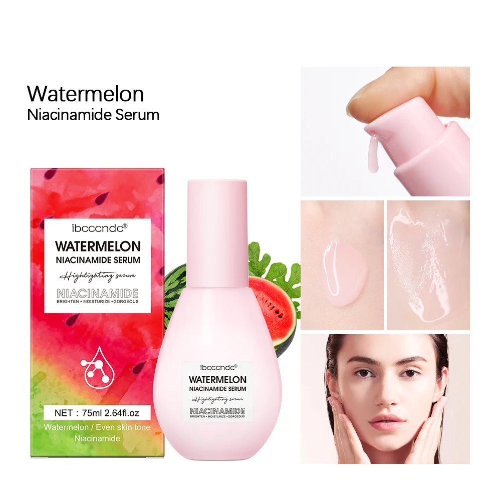 Watermelon Glow Niacinamide Dew Drops – Lightweight Facial Serum & Makeup Primer Brightener