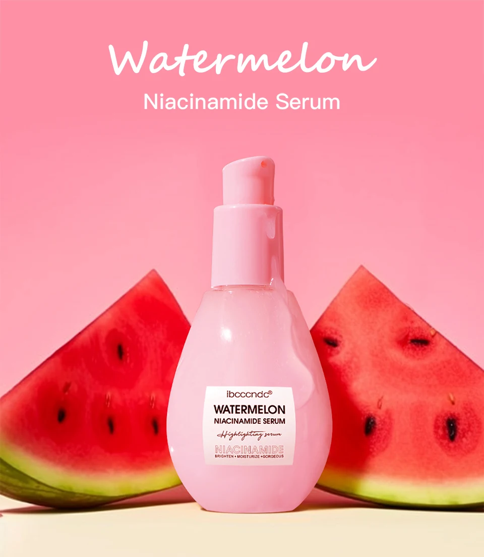 Watermelon Glow Niacinamide Dew Drops – Lightweight Facial Serum & Makeup Primer Brightener