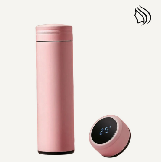 480ml Smart Thermos Bottle – Stainless Steel, Temperature Display, Leakproof Vacuum Flask