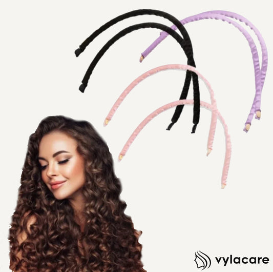 VylaCurl™ Luxe Heatless Flexi Rods — Overnight Soft Curlers for Effortless, Damage-Free Waves